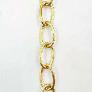 1.1/4" Long Link Solid Brass Brazed Oval Link Chain
