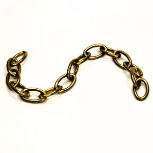 3/4" Long Link Solid Brass Brazed Oval Link Chain