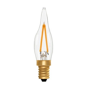 Zico LED Filament Lamp, E14, 2W, 2700K, C22 French Candle, Clear, Dimmable