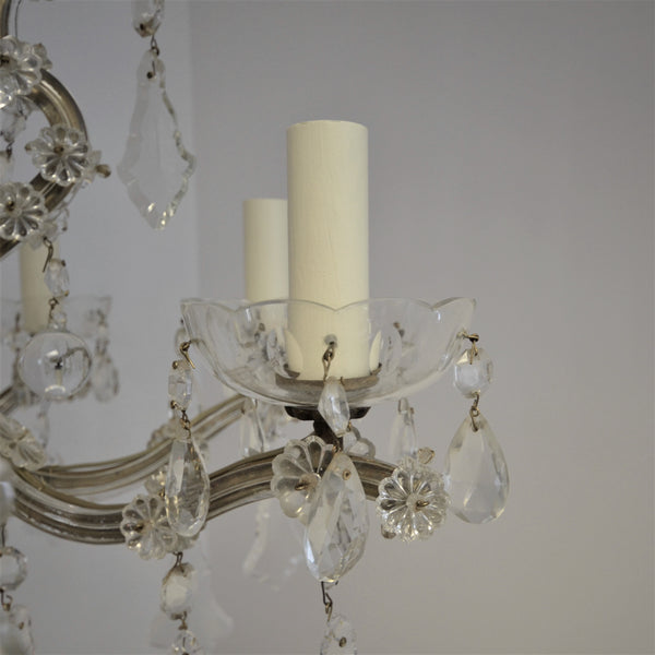 French 8 Arm Chandelier