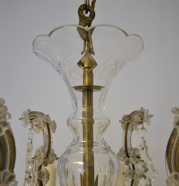French 8 Arm Chandelier